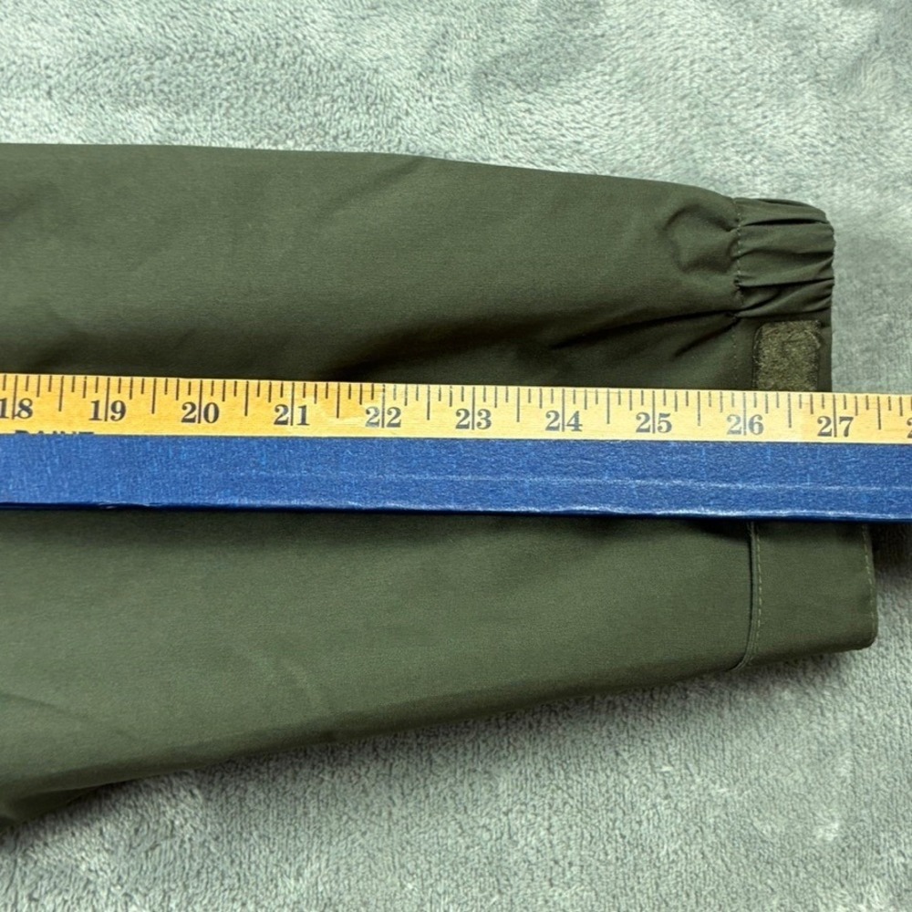 Loveoilife LDTNOR Olive Green Hooded Field Jacket Plaid Lining XXL Reflective - Picture 10 of 16